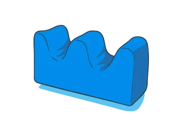 Polohovací polštáře - Rozměr - 45x20cm