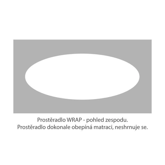 Prostěradlo bi-elastic PREMIUM WRAP - Rozměr: 200x90x25cm, Barva: Černá