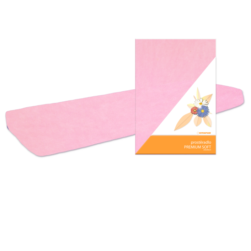 Prostěradlo PREMIUM SOFT - Rozměr: 200x90x25cm, Barva: Růžová