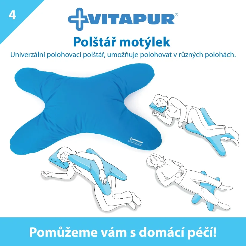 Polštář motýlek PROFI mEPS 80x50